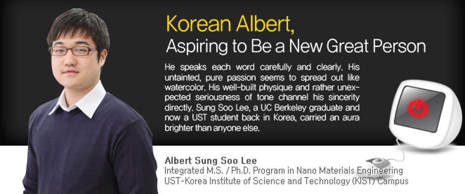 Korean Albert, Aspiring to Be a New Great Person 이미지