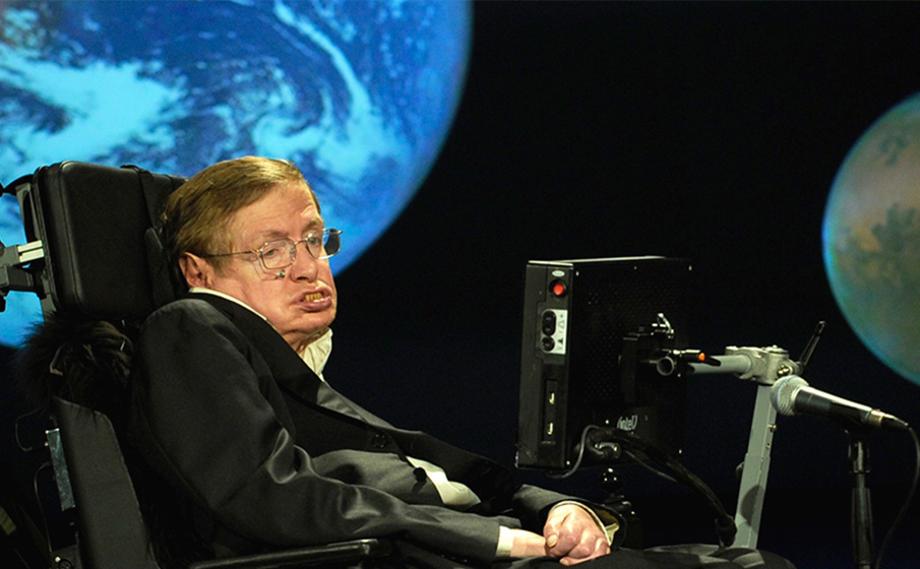 How did Stephen Hawking communicate? 이미지